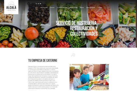 New website of Catering Alcalá